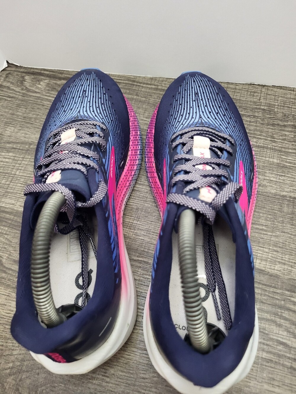 Brooks Hyperion Max Running Shoes Sneakers Blue Pink Women's Size 9 - Picture 6 of 10